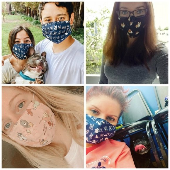 Solid Beige Face Mask W/ Disposable Filter Pocket - Picture 6 of 13